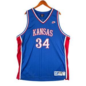 Nike Team Sportswear Kansas Jayhawks Paul Pierce #34 Stitch Jersey VTG Men’s 3XL